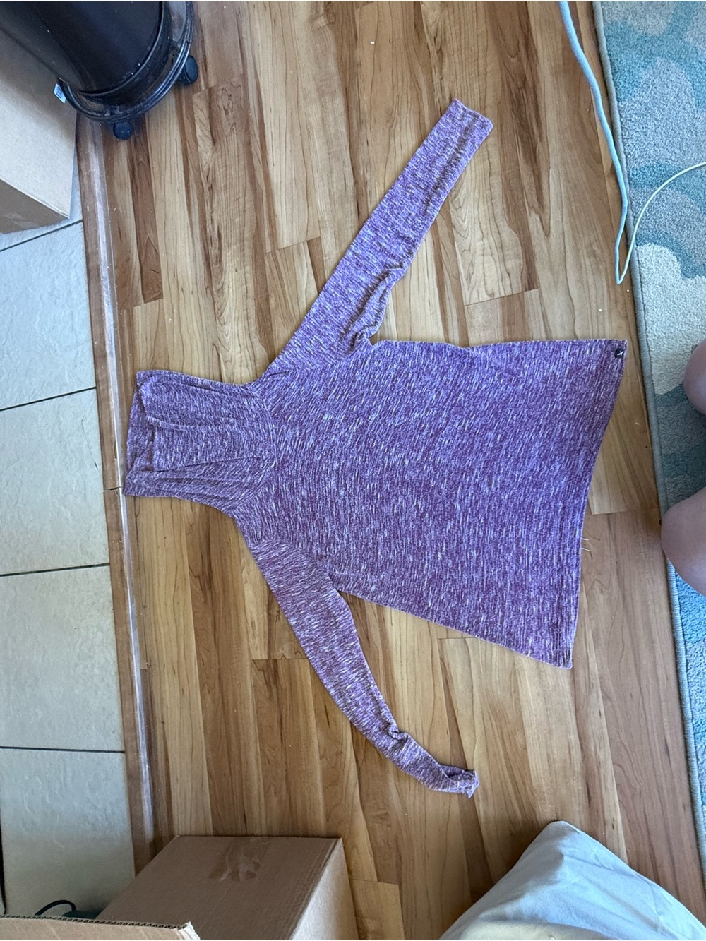 Eddie Bauer Purple Marled Turtleneck Sweater  - Women